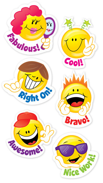 Stickers for School | Fun Smiley Face Praise Word Reward Stickers. Free  Delivery